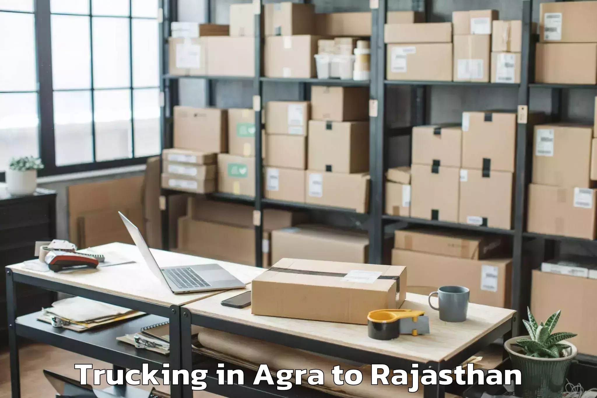 Book Agra to Jalor Trucking Online